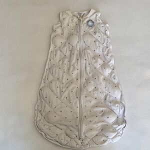 Dreamland Baby Wearable Weighted Blanket White with Stars size M 6-12 Months